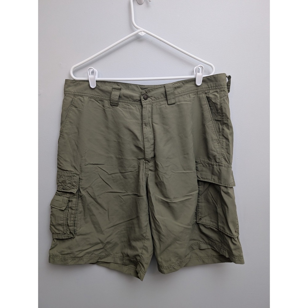 Z6 Calcutta Apparel Cargo Shorts, Size 38, Khaki Color